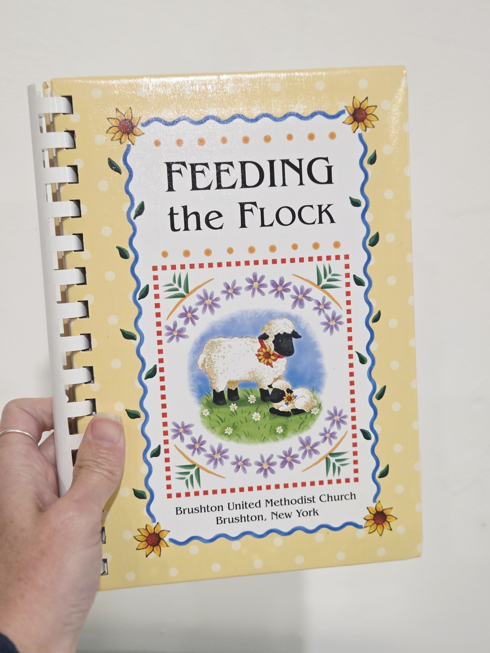 Feeding the Flock Cookbook - Yellow Spiral-Bound Community Recipes